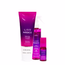 Imagem do produto Kit Lowell Liso Mágico Shampoo Oil Fluído (3 produtos)