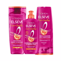 Kit Elseve L'Oréal Paris Liso dos Sonhos Tripla Ação, 3 produtos.