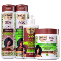 Imagem do produto Kit Salon Line S.O.S Cachos Coco Plus (4 Produtos)