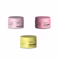 Imagem do produto Kit Acquaflora Cronograma Capilar Maciez e Brilho (Hidratação, Nutrição, Reconstrução)