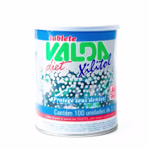Imagem do produto Tablete Valda Diet Xilitol Pote Com 100 Unidades De 3,5g Cada