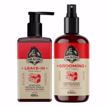 Imagem do produto Kit Leave-in 120g e Grooming Cabelo Barba Negra Don Alcides