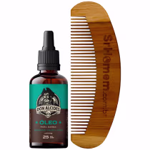 Imagem do produto Kit Óleo Para Barba Cálico Jack e Pente Curvo Don Alcides