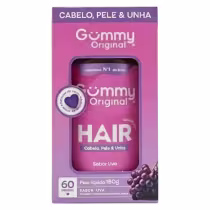Imagem do produto Suplemento Alimentar Gummy Hair Cabelo Pele E Unha Sabor Uva 60 Gomas