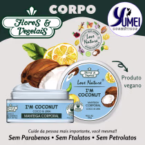 Imagem do produto Manteiga Hidratante Corporal Love Nature® Coco e Lima Flores e Vegetais 180g