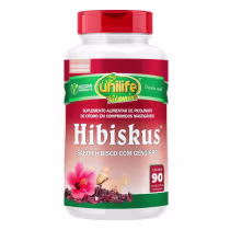 Imagem do produto Suplemento Alimentar Hibiskus Sabor Hibisco Com Gnegibre Unilife 90 Comprimidos