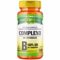Imagem do produto Suplemento Alimentar Complexo B 100% IDR 500mg Unilife 60 Comprimidos