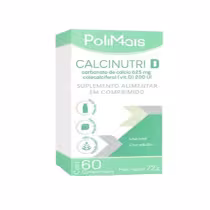 Imagem do produto Suplemento Alimentar Calcinutri D 625mg+200UI PoliMais 60 Comprimidos