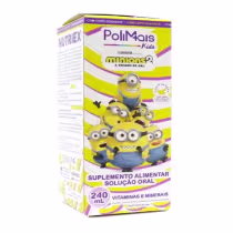 Imagem do produto Suplemento Alimentar PoliMais Kids Minions Sabor Banana 240ml