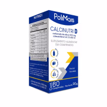 Imagem do produto Suplemento Alimentar Calcinutri D PoliMais 60 Comprimidos