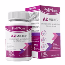 Imagem do produto Suplemento Alimentar AZ Mulher PoliMais 60 Cápsulas