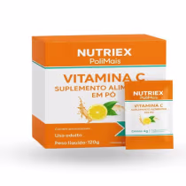 Imagem do produto Suplemento Alimentar Vitamina C PoliMais Sabor Laranja 30 Sachês De 4g
