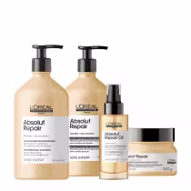 Imagem do produto Kit L'Oréal Professionnel Absolut Repair Gold Home Care Oil 90 (4 produtos)