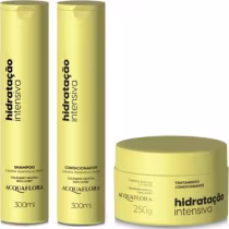 Imagem do produto Kit Acquaflora Hidratação Intensiva Capilar (3 Produtos)