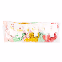 Imagem do produto Elástico Cabelo Laço Poá Cores Cítricas Pacote 12x2 Unidades - Terumy Acessórios