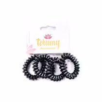 Imagem do produto Elastico Mola Preta Pacote 24x4 Unidades - Terumy Acessórios