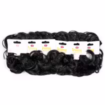 Imagem do produto Rabicó Preto Cabelo Pacote 12x1 Unidade - Terumy Acessórios