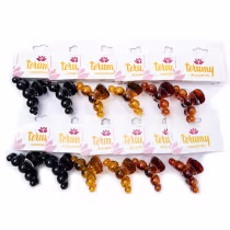 Imagem do produto Piranha De Bolinhas Preto E Tons De Marrom 12X1 Unidade - Terumy Acessórios