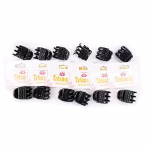 Imagem do produto Piranha Preta Brilhosa P Pacote 12x1 Unidade - Terumy Acessórios