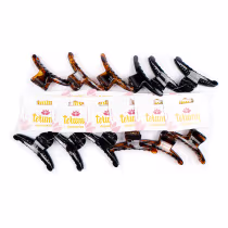 Imagem do produto Piranha Meia Lua Fina Preta e Marrom P Pacote 12x1 Unidade  - Terumy Acessórios