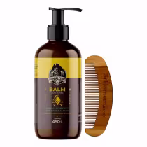 Imagem do produto Kit Balm Para Barba Lemon Bone 450g Pente Curvo Don Alcides