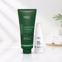 Imagem do produto Leave-in Ativador para Cachos 500ml Hidratante + Óleo De Argan 30ml Restaurador Hoka