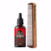 Imagem do produto Kit Óleo Para Barba Barba Negra e Pente Duplo Don Alcides
