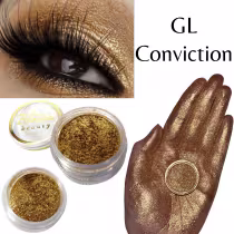 Imagem do produto Sombra asa de borboleta Pigmento e Glitter Cor Conviction - Bitarra Beauty microparticulas em po com alta pigmentação e brilho para sua maquiagem