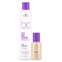 Imagem do produto Kit Schwarzkopf Bc Frizz Away - Shampoo 250ml  + Smoothing Oil 50ml