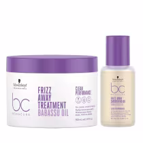 Imagem do produto Kit Schwarzkopf Bc Frizz Away - Máscara 500ml + Smoothing Oil 50ml