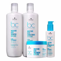Imagem do produto Kit Schwarzkopf Bc Moisture Kick - Shampoo 1L + Condicionador 1L + Máscara 500ml + Hydration Balm 100ml