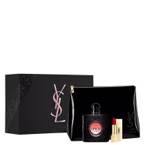 Imagem do produto Conjunto Black Opium Yves Saint Laurent Feminino - Eau de Parfum 50ml + Minibatom + Nécessaire