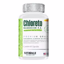 Imagem do produto Cloreto de Magnésio PA 260mg Vitavale 60 Cápsulas