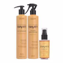 Imagem do produto Trivitt Tratamento Pós QuimicaProfissional Cauterização + Fluido para Escova + Power Oil (3 itens)