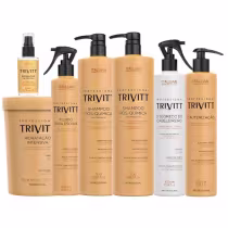 Imagem do produto Kit Trivitt Pós-Química Profissional | Reconstrução, Hidratação e Proteção Capilar (7 Itens)