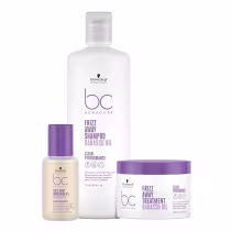Imagem do produto Kit Schwarzkopf BC Bonacure Frizz Away - Shampoo 1L + Máscara 500ml + Smoothing Oil 50ml