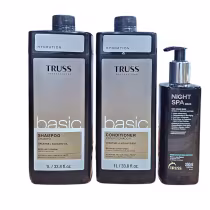 Kit TRUSS Basic + Night SPA Trio, 3 produtos.