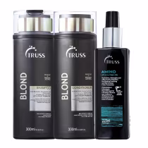 Imagem do produto Kit Truss Blond - Shampoo 300ml + Condicionador 300ml + Finalizador Amino 225ml