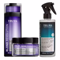 Imagem do produto Kit Truss Blond Revolution - Shampoo 300ml + Máscara 180g + Uso Obrigatório 260ml