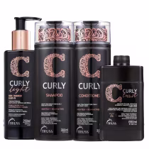 Imagem do produto Kit Truss Curly - Shampoo 300ml + Condicionador 300ml + Leave-In Twist 650ml + Leave-In Light 250ml