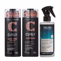 Imagem do produto Kit Truss Curly - Shampoo Low-Poo 300ml + Condicionador 300ml + Uso Obrigatório 260ml