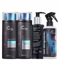 Kit TRUSS Miracle + Uso Obrigatório + Night SPA Quarteto Care, 4 produtos.