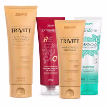 Imagem do produto Cronograma Capilar + Shampoo Pós - Quimica, Hidratação Trivitt, Recontrução e Nutrição