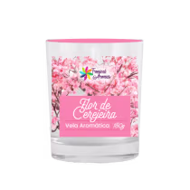 Imagem do produto Vela Aromática Perfumada 180gr Flor de Cerejeira Tropical Aromas