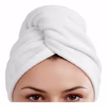 Imagem do produto Touca Toalha Turbante Mágica Pós Banho Secar Cabelo Rápido - Branco