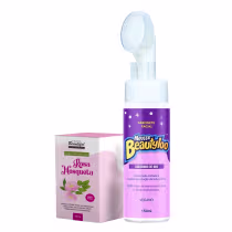 Imagem do produto Kit Pele Radiante: Óleo de Rosa Mosqueta 10ml e Sabonete Facial Mousse Uva Beautyloo 150ml - Face Beautiful
