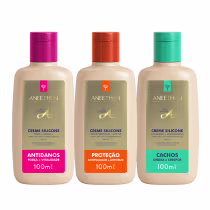 Imagem do produto Aneethun Trio Linha A Creme de Silicone 100ml (Proteção + Antidanos +Cachos)