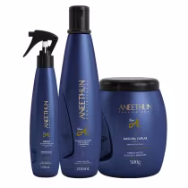 Imagem do produto Aneethun Trio Linha A (Shampoo 300ml + Spray + Máscara 500g)