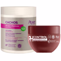 Imagem do produto Kit Apse Cachos Anti Porosidade Creme Pentear Ativador De Cachos + Mascara Ph Control 300g