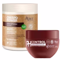 Imagem do produto Kit Crespo Power Apse Creme De Pentear + Mascara Ph Control Anti Porosidade Capilar 300g	